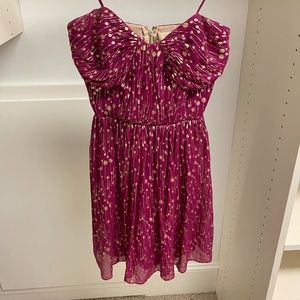 Pink/Purple and Gold Dress